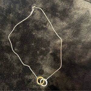 Tiffany &Co Interlocking Circles Necklace in box